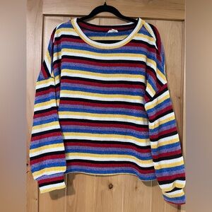 In Loom Striped Sweater Size Small